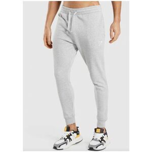 Gymshark Crest Slim Jogger Pants Mens Large Light Grey New Sweatpants